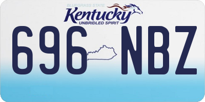 KY license plate 696NBZ
