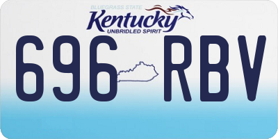 KY license plate 696RBV