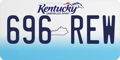 KY license plate 696REW