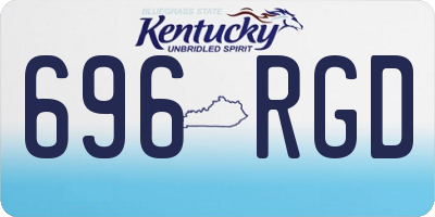KY license plate 696RGD