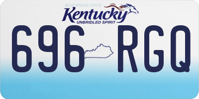 KY license plate 696RGQ