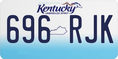 KY license plate 696RJK