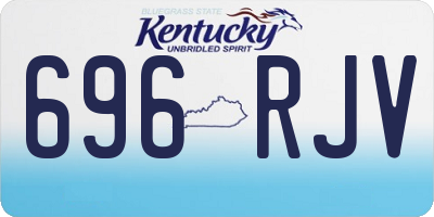 KY license plate 696RJV