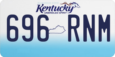 KY license plate 696RNM