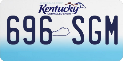 KY license plate 696SGM