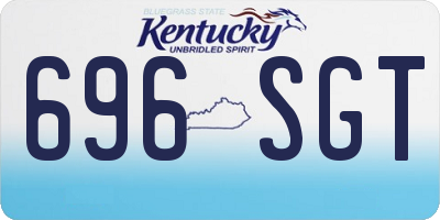 KY license plate 696SGT
