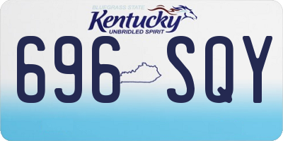 KY license plate 696SQY