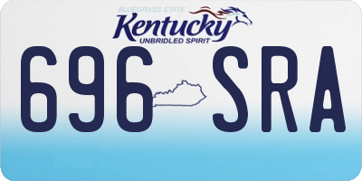 KY license plate 696SRA