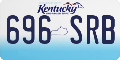 KY license plate 696SRB