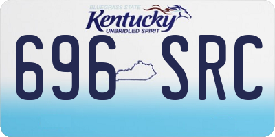 KY license plate 696SRC