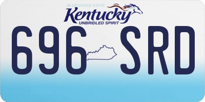 KY license plate 696SRD