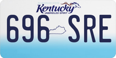 KY license plate 696SRE