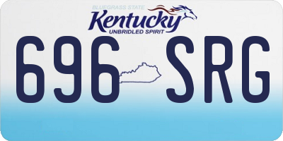 KY license plate 696SRG