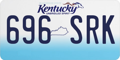 KY license plate 696SRK
