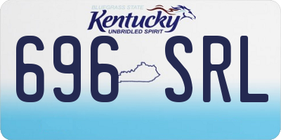 KY license plate 696SRL