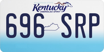 KY license plate 696SRP