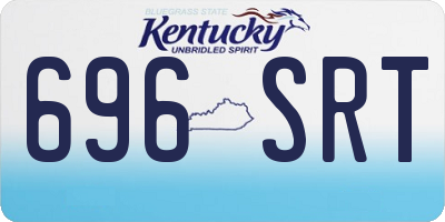 KY license plate 696SRT