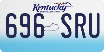 KY license plate 696SRU