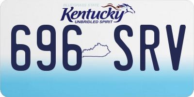 KY license plate 696SRV