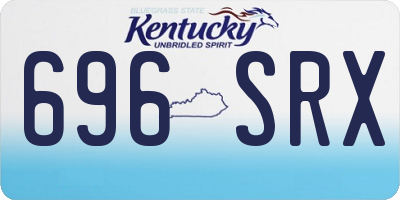 KY license plate 696SRX