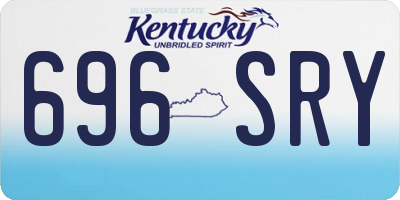 KY license plate 696SRY