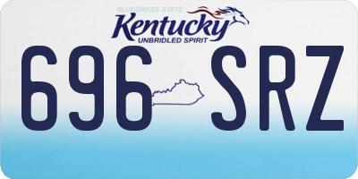 KY license plate 696SRZ