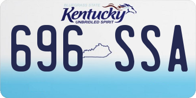 KY license plate 696SSA