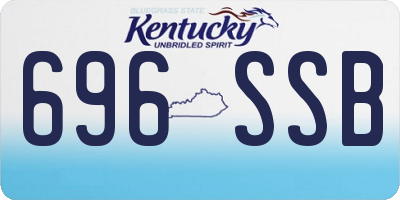 KY license plate 696SSB