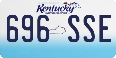 KY license plate 696SSE