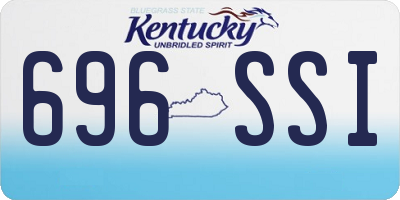KY license plate 696SSI