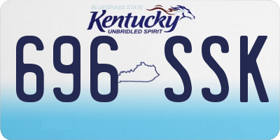 KY license plate 696SSK