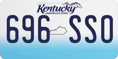 KY license plate 696SSO