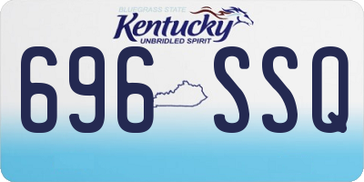 KY license plate 696SSQ