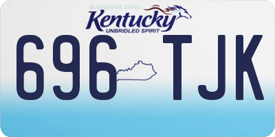 KY license plate 696TJK