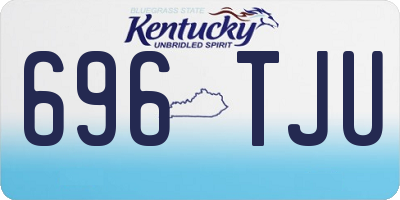 KY license plate 696TJU