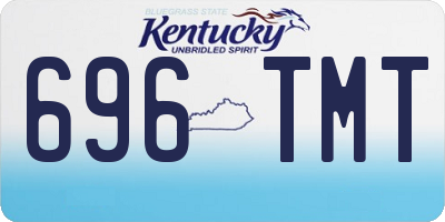 KY license plate 696TMT
