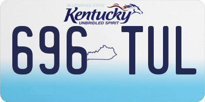 KY license plate 696TUL