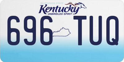 KY license plate 696TUQ