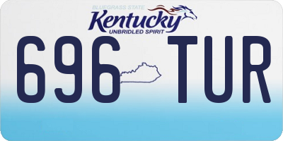 KY license plate 696TUR