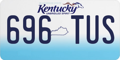 KY license plate 696TUS