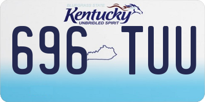 KY license plate 696TUU