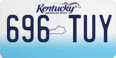 KY license plate 696TUY