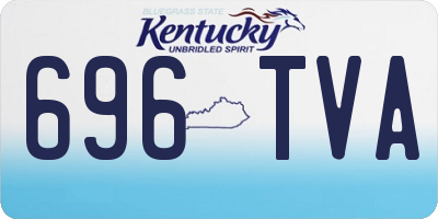 KY license plate 696TVA