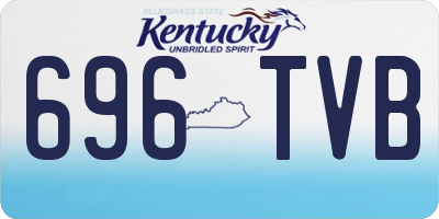 KY license plate 696TVB