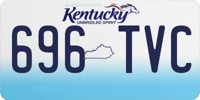 KY license plate 696TVC