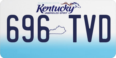 KY license plate 696TVD