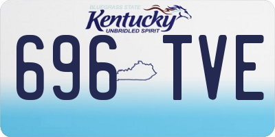 KY license plate 696TVE