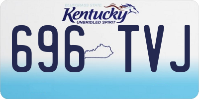 KY license plate 696TVJ