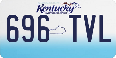 KY license plate 696TVL