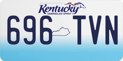 KY license plate 696TVN